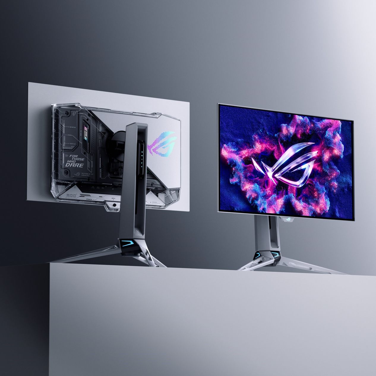 全新ROG Swift OLED PG27AQWP-W，具備原生540Hz更新率和0.02ms反應時間，為全球最快速的OLED電競螢幕。